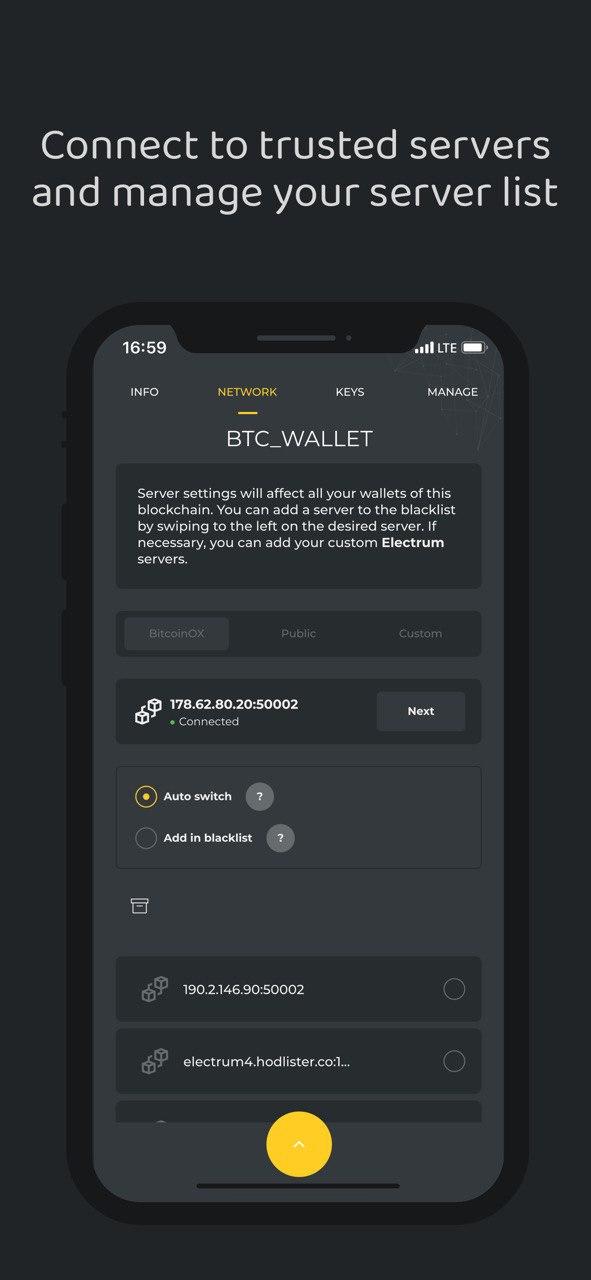 Válassz pénztárcát – Bitcoin